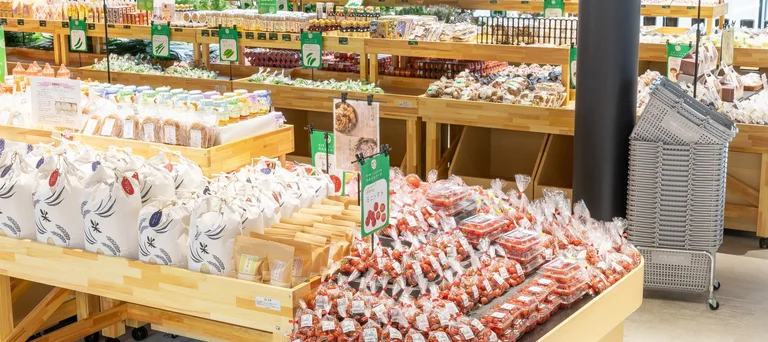 현지 농산물 푸드 스탠드