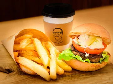 士幌牛100%漢堡套餐