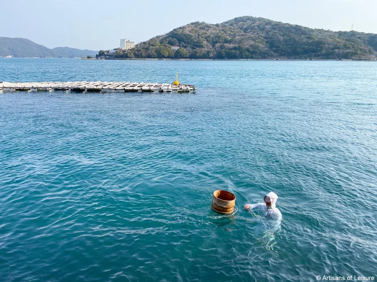 일본 해녀의 약 절반이 일본유산으로 인정받은 이세시마의 바다에서 일해요
