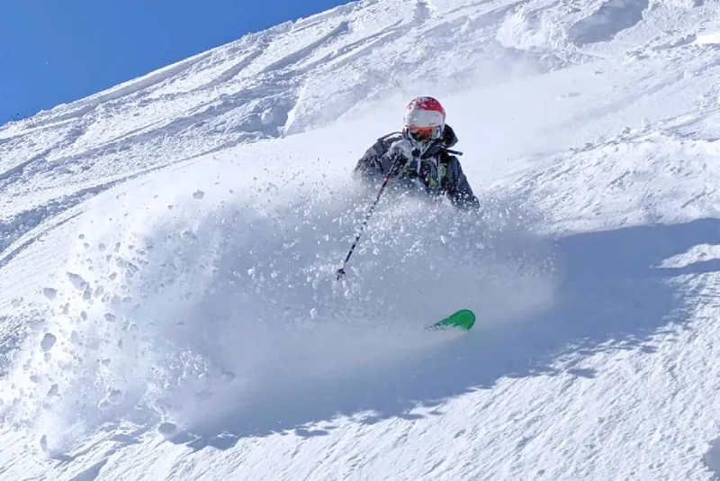 Hakuba ski resort with fresh powder snow