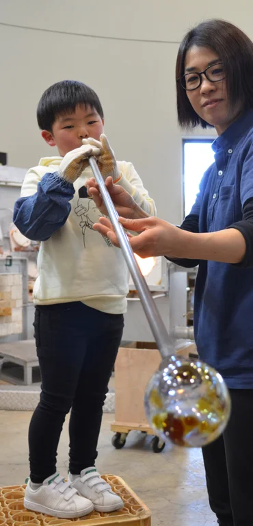 吹製玻璃小夜燈