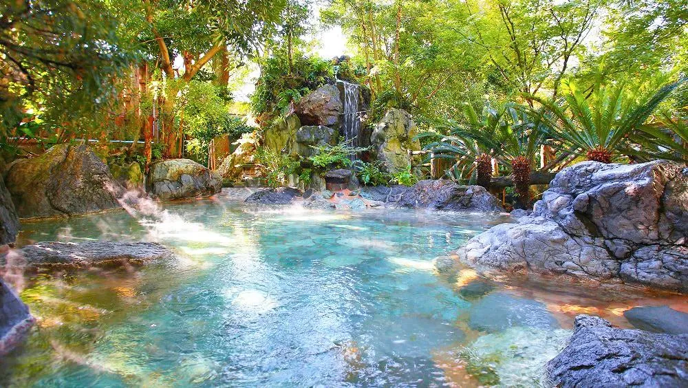 Ito Marine Town's colorful buildings face Sagami Bay along National Route 135