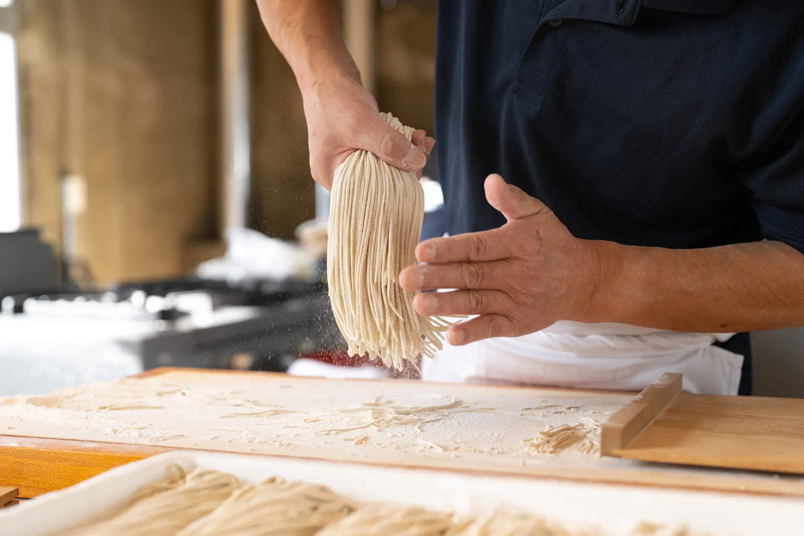 Hands-on soba noodle making workshop